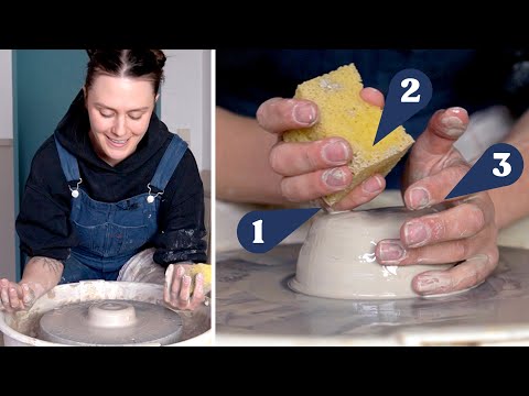 3 steps to easily center clay on the wheel