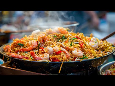 Cheap but High Quality! Best Seller Delicious Seafood Noodles at Old Vietnamese Street Food Stall