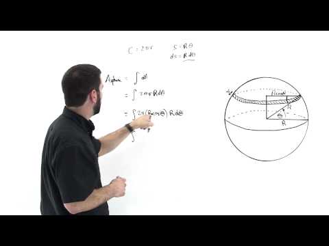 Surface Area of a Sphere (equation derived with calculus)