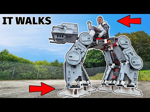 I built a Star Wars AT-AT that I can RIDE ON