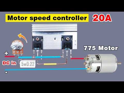 Make simple DC motor speed controller circuit diy, DIY dc speed controller