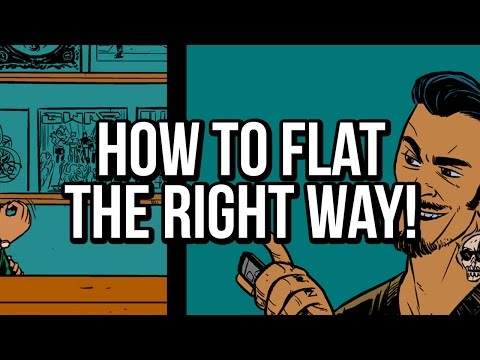 How to Flat Comics Properly: A Flatting Tutorial for Photoshop (Used in Digital Comic Book Coloring)