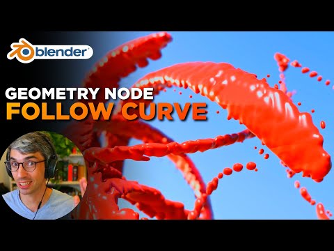 Beginner Geometry Nodes - Follow Curve Effect - Blender Tutorial