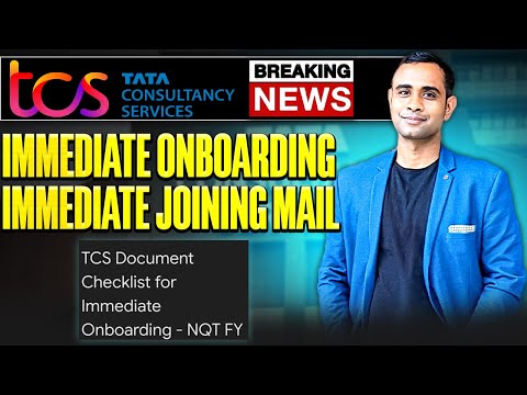 🔥TCS Onboarding & Joining Mail Out | TCS Breaking News 🔥