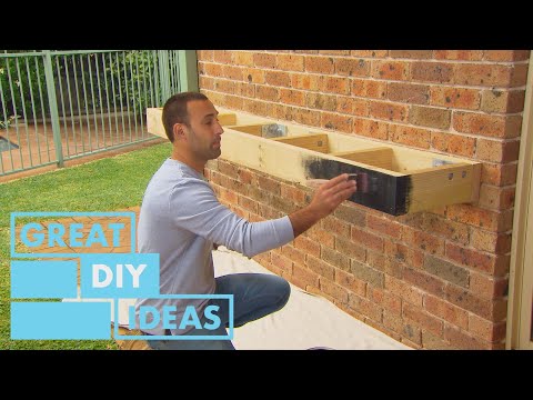 How to Install a Floating Bench | DIY | Great Home Ideas