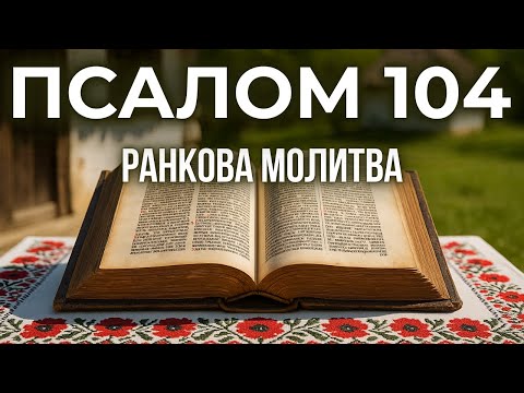 20 ГРУДНЯ  ПСАЛОМ 104(103) | Молитва, що відкриває очі на Божу присутність у всьому