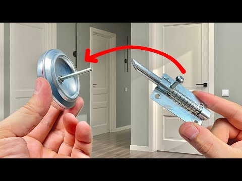 🔥When I saw how the Turks used tin cans, I stopped throwing them away! Install in door hinge