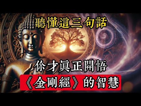 聽懂這三句話，你才真正開悟《金剛經》的智慧！連老修行都忽略的真相#佛學 #禪宗