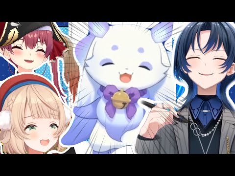 옆집 정체불명의 생명체에 정신을 못 차리는 버튜버들 ㅋㅋㅋㅋㅋ 【호쇼 마린 / 시구레 우이 / 히오도시 아오 / 룬룬 / 그림 그리기 콜라보】