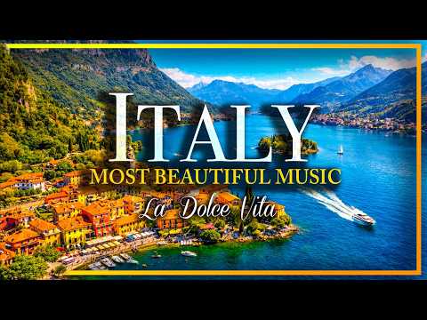 Italy in 4K 🇮🇹 The Most Beautiful Italian Music & Aerial Landscapes | Famous Places of Italy