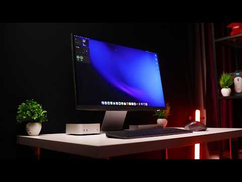 Clean M4 Mac Mini Setup - Budget Monitor & Accessories