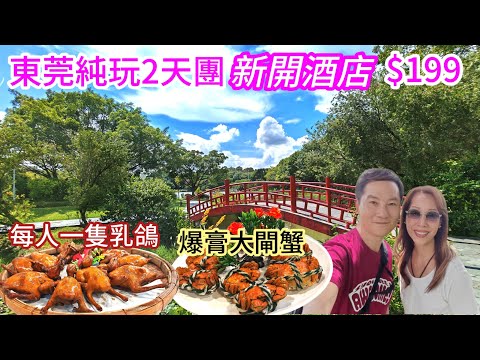 2天純玩團$199 全新開業智能酒店 酒店海鮮自助餐 位上香菇扣鮑魚 酒店按摩 逛市集 不用聽書 沒車銷 每人一隻乳鴿 爆膏大閘蟹 任打麻雀 華蔚酒店 領華純玩團 關鍵純玩團 純玩團 兩日一夜東莞美食