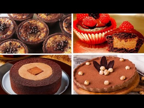 Satisfying Relaxing Video|🍩🍪🎂🍰Chocolate Egg Tart Recipe|Asmr|Tiktok