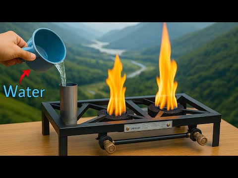 I turn Water into a Free Gas for cooking, New invention