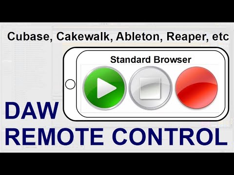 Control your DAW with your phone! (Cubase, Cakewalk, etc) - NO APP REQUIRED