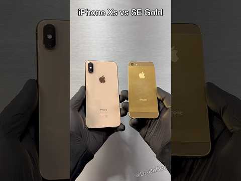 iPhone Xs vs SE Gold Comparison🔥 #shorts #trending #iphone #apple #viral #video #iphonexs #ios