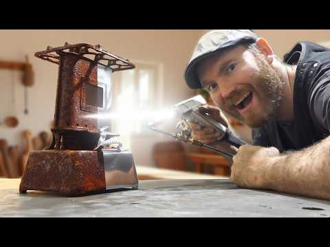 Laser Metal Restorations! - 1880s Oil Stove, Bill Hook and Draw Knife
