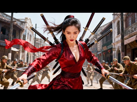 美女為了埋伏日軍，竟藏身房頂，下一秒突然出現消滅800日軍！#抗日