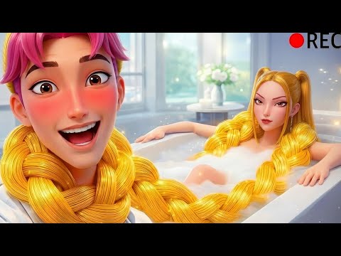 VLOG: Mira Got Magic Long Golden Hair! 😱💅 Abby's In Shock| SAJA Boys x Huntrx (KPDH Funny Moments)