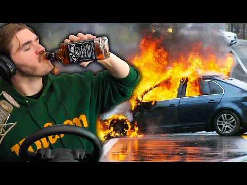 Schlatt Being a Drunk Driver for 15 Minutes Straight