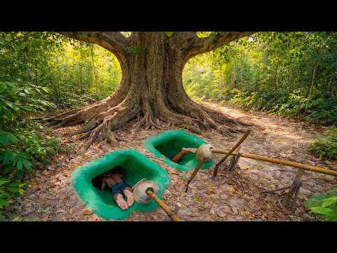 Real Life Underground Living Building a Hidden Tunnel House with Secret Pool