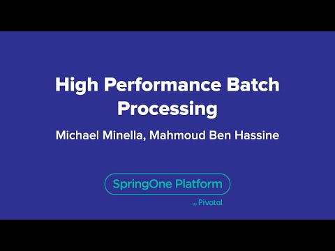 High Performance Batch Processing