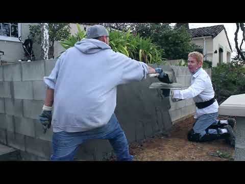 Stucco to cover block walls or exterior plaster