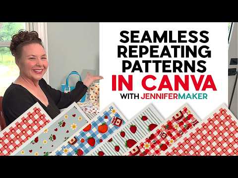 Design For Beginners: How to Make a Seamless Pattern In Canva | Download My Guide!