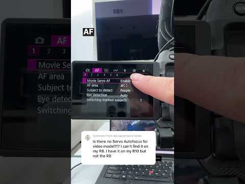 How to enable AI Servo AF on the Canon R8 #canonr8