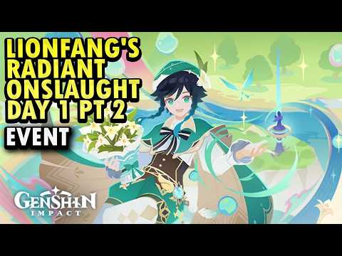 Lionfang's Radiant Onslaught Day 1 Part 2 - Genshin Impact Event 6.4