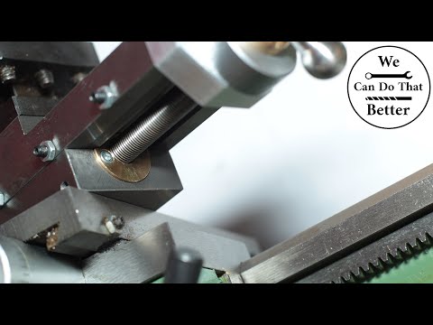 Brass nut for the compound slide - Mini lathe modification