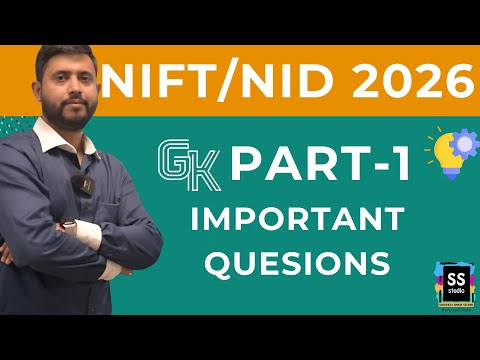 Important General Knowledge Questions for NIFT NID 2026 I PART - 1