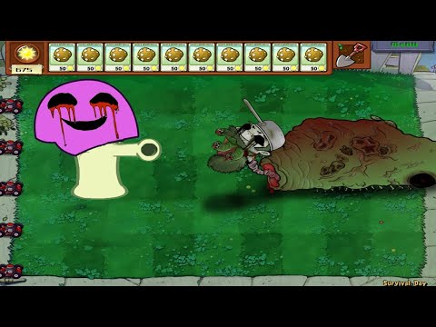 Horror Zombies Vs Scaredy Shroom Vs Horror Horrible Zombie - Plants vs Zombies Hack