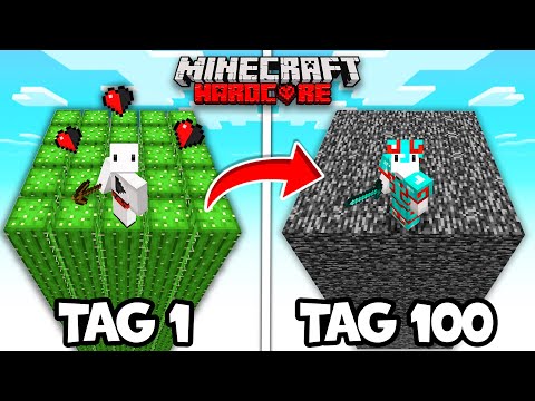 100 Tage, aber der CHUNK ÄNDERT SICH JEDEN TAG in Minecraft Hardcore!