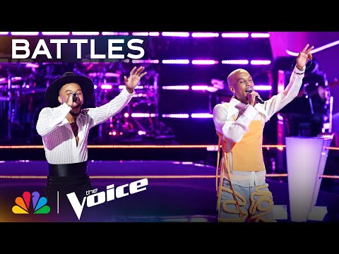 Dimitrius Graham & Divighn Deliver Perfect Harmonies on "Leave the Door Open" | Voice Battles | NBC