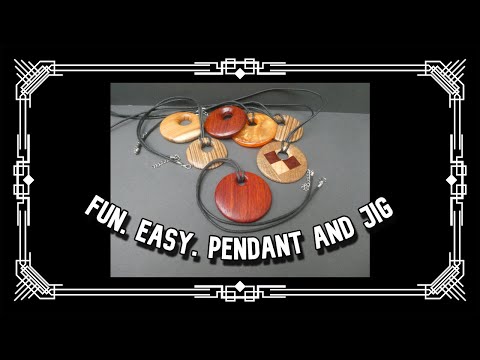 20 min. Great gift or easy craft sale!.. #Woodturning #pendant