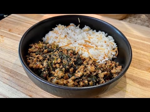 Lebanese Spinach Beef Stew With Rice Pilaf | Eats With Gasia