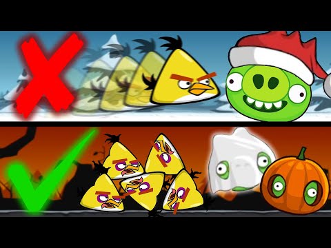 Can you beat Angry Birds Seasons WITHOUT Bird Powers?!