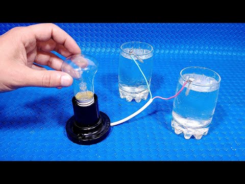 How to generate free electricity from water (lightbulb) | Simple Tips