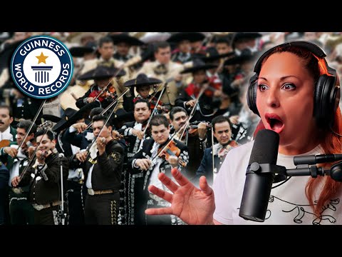 NUNCA VI TANTO MARIACHI JUNTO!! RECORD BESTIAL | Vocal Coach REACTION & ANALYSIS