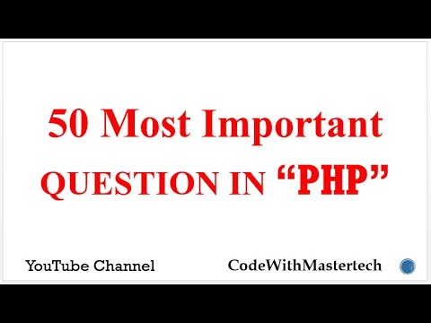 Top 50 PHP MCQ'S Question & Answer || Hindi and English Language