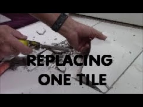 HOW TO REPLACE ONE CRACKED TILE
