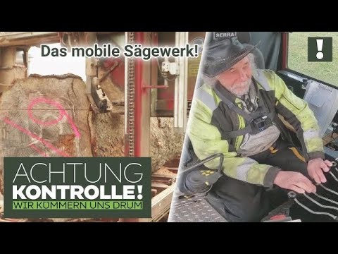 "Das kann man nicht lernen, das KANN MAN!" 🌲 Riesenstämme in der mobilen SÄGE | Achtung Kontrolle