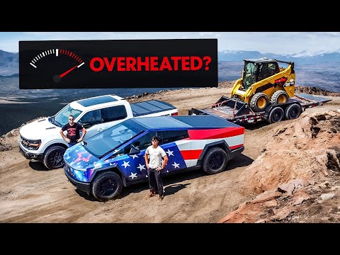 Ford F-150 vs. Tesla Cybertruck: One of These Trucks OVERHEATED In The TFL Towing Torture Test!
