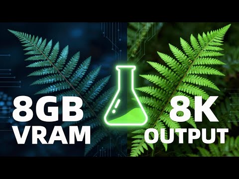 From 1080p to 8K Images: The 8GB Laptop ComfyUI Workflow