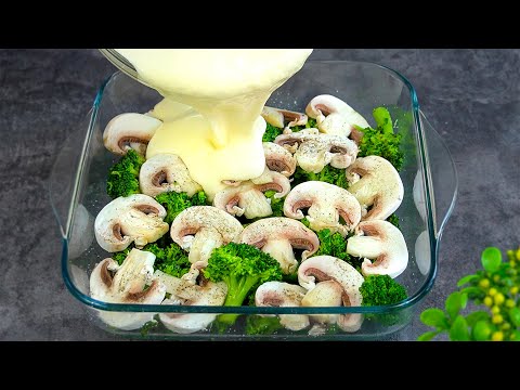 Brokkoli mit Champignons war noch nie so lecker! Leckeres Rezept für Brokkoli mit Bratkartoffeln.