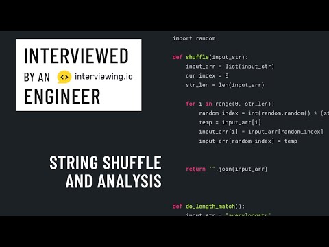 Shuffle String (Python Interview)