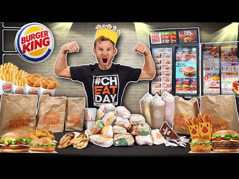Eating EVERY ITEM On The Burger King Menu!