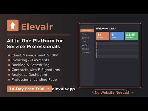 Introducing Elevair — The All-in-One Platform for Service Professionals