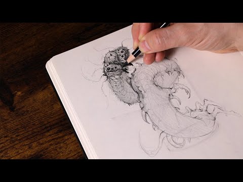 CREATE Creepy Creatures Using Cylinder Drawings!